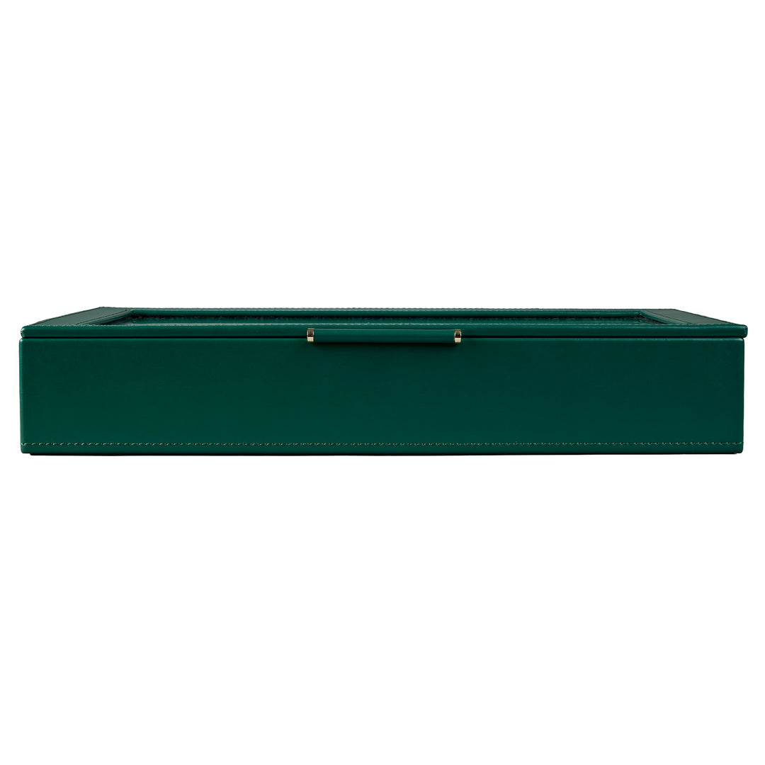 WOLF Sophia Jewellery Box with Window Forest Green Fruit Botanical