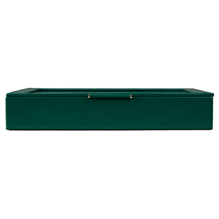 WOLF Sophia Jewellery Box with Window Forest Green Fruit Botanical