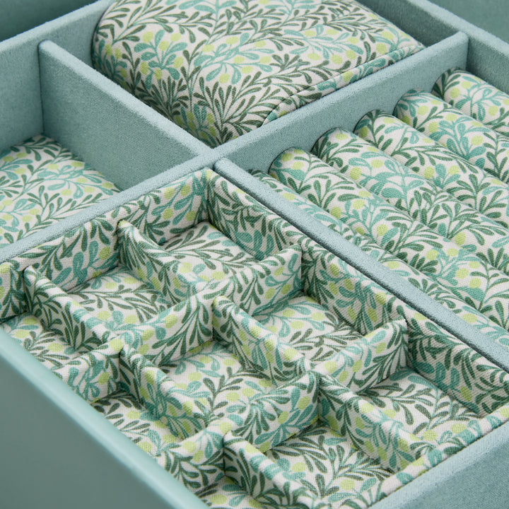 WOLF Sophia Jewellery Box with Window Jade Fruit Botanical