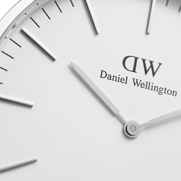 Daniel Wellington Classic 40 St Mawes Silver & White Watch