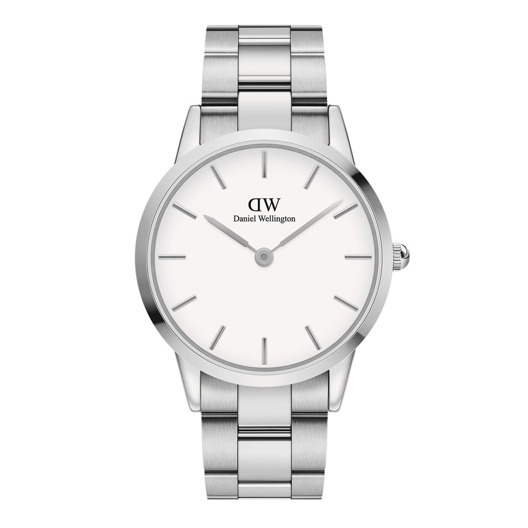 Daniel Wellington Iconic Link 40 Silver & White Watch