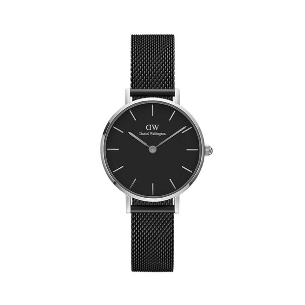 Daniel Wellington Petite 32 Ashfield Silver & Black Watch