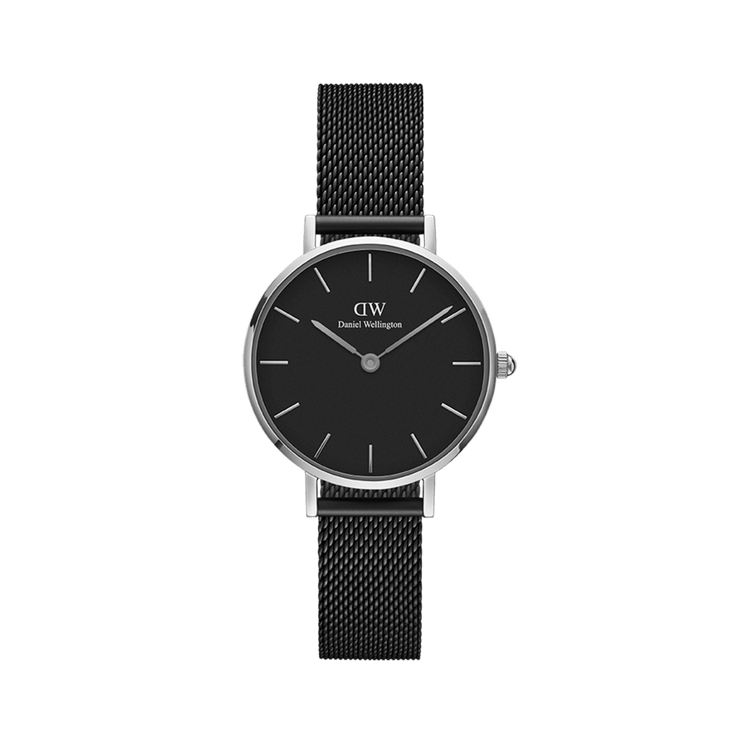 Daniel Wellington Petite 32 Ashfield Silver & Black Watch