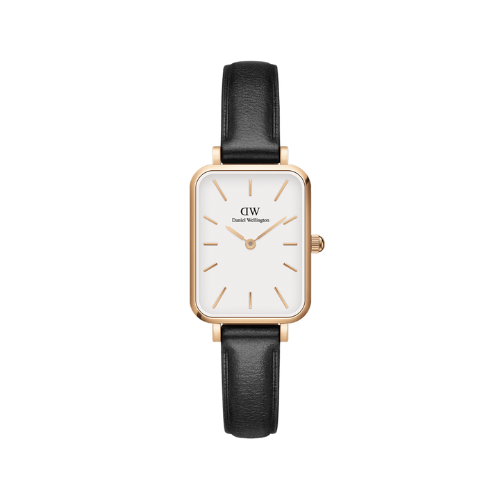 Daniel Wellington Quadro 20X26 Pressed Sheffield Rose Gold & White Watch