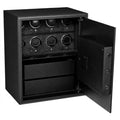 The Den 8 Piece Watch Winder Safe Black