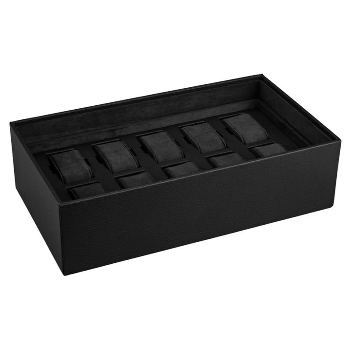 The Den 8 Piece Watch Winder Safe Black