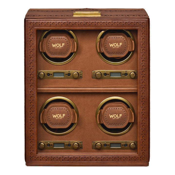 WOLF Brogue 4 Piece Watch Winder