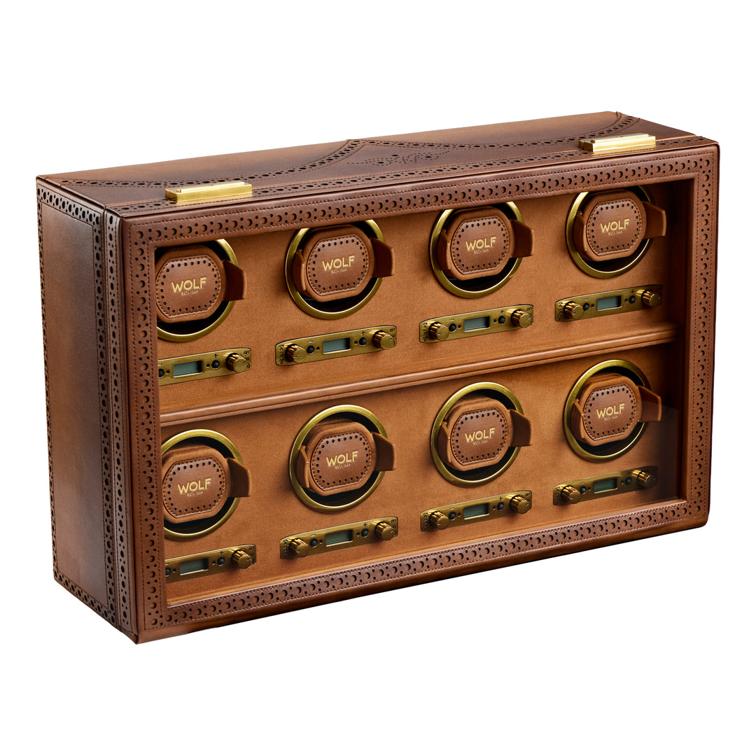 WOLF Brogue 8 Piece Watch Winder
