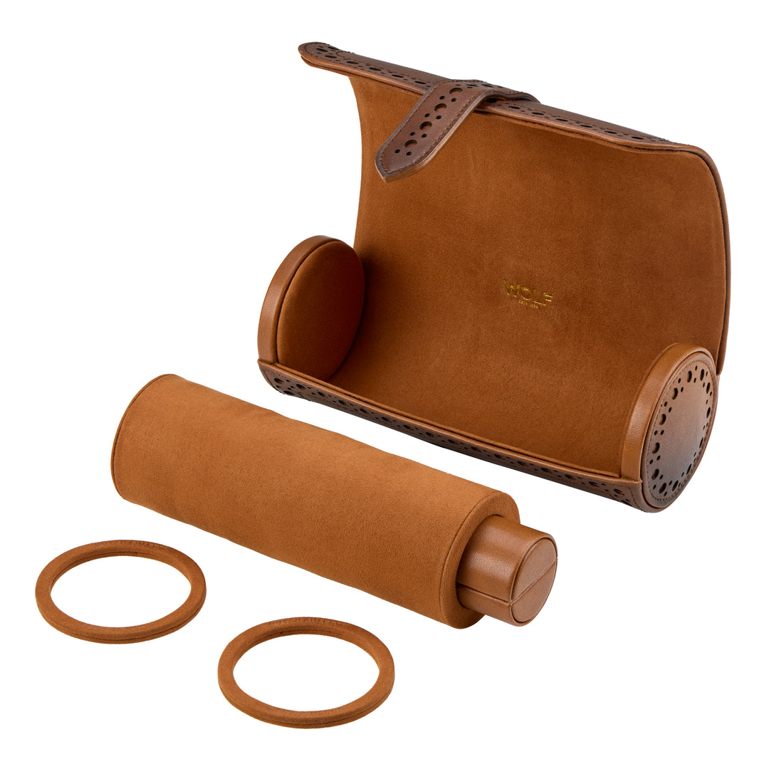 WOLF Brogue Triple Watch Roll