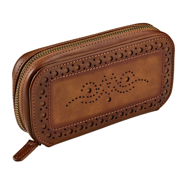 WOLF Brogue Double Watch Zip Pouch