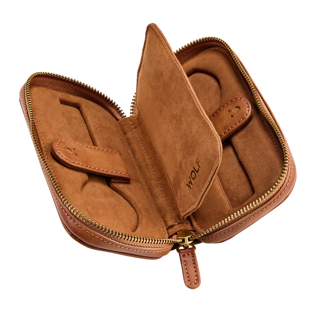 WOLF Brogue Double Watch Zip Pouch