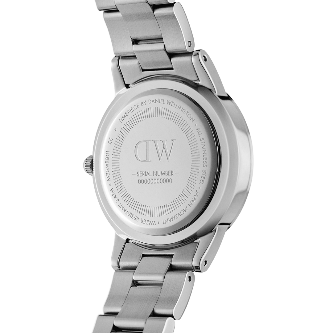 Daniel Wellington Iconic Link 40 Silver & White Watch