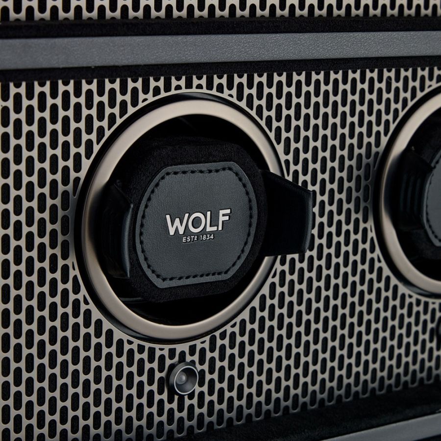 WOLF Axis 12 Piece Watch Winder Cabinet Powder Coat