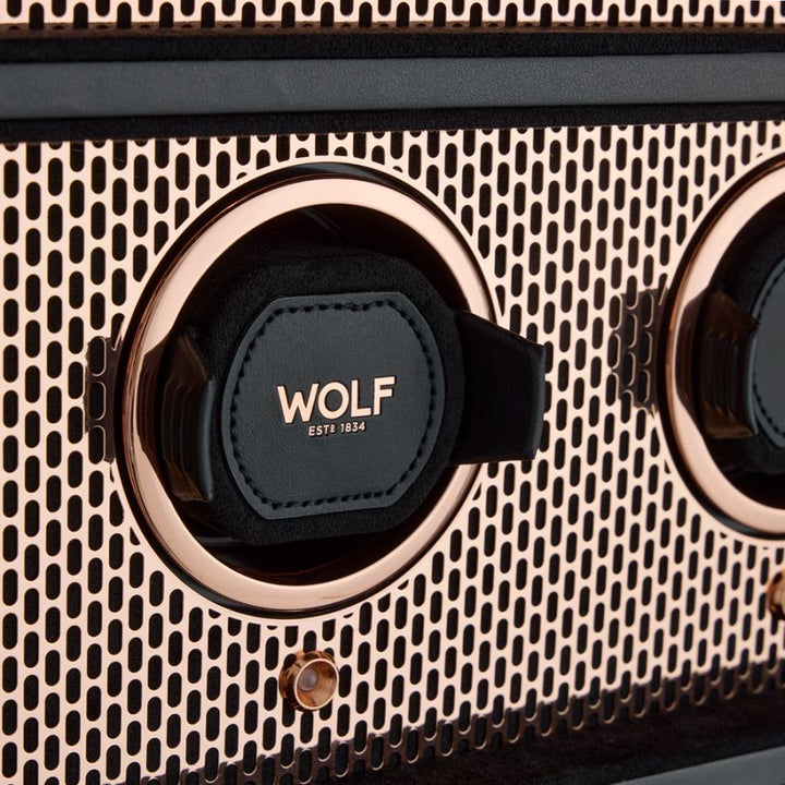 WOLF Axis 16 Piece Watch Winder Cabinet Copper