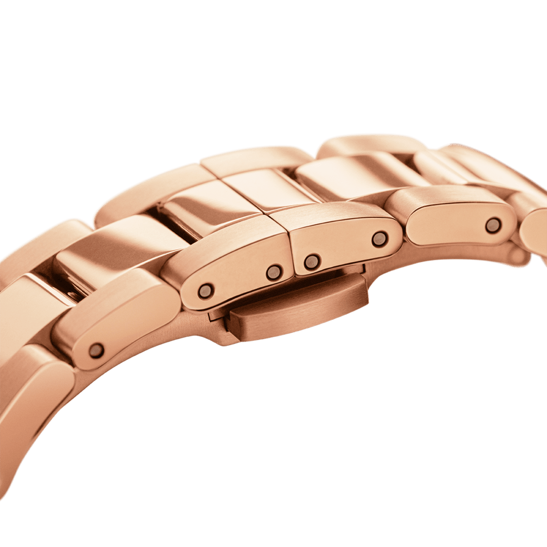 Iconic Link 32 Rose Gold & White Watch