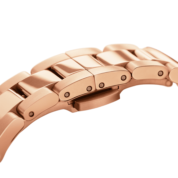 Iconic Link 32 Rose Gold & White Watch