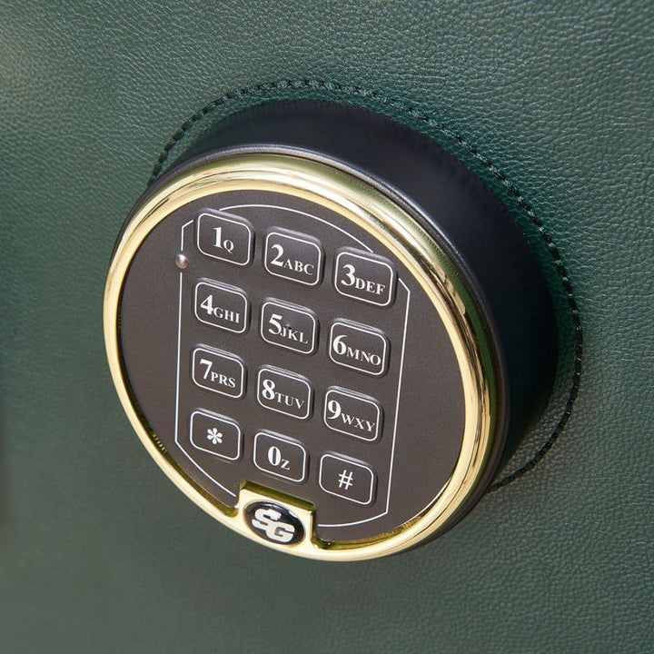 WOLF Athos Watch and Jewellery Winder Safe Green