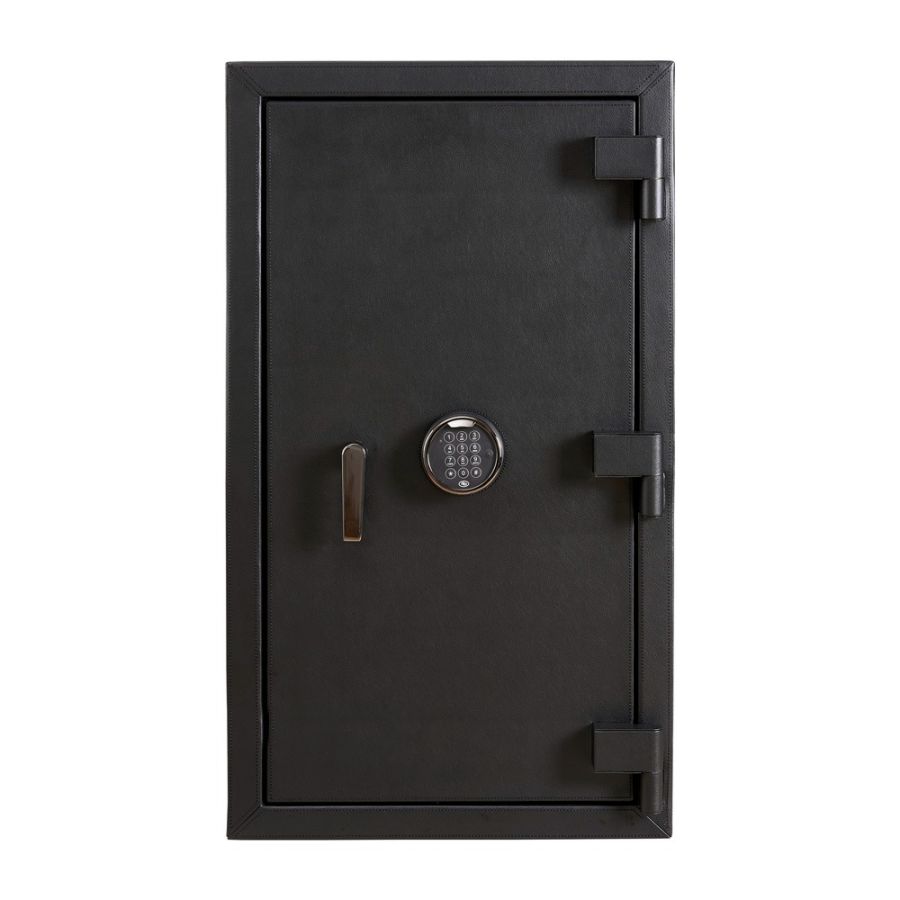 WOLF Athos 12 Piece Watch Winder and Jewellery Safe Black