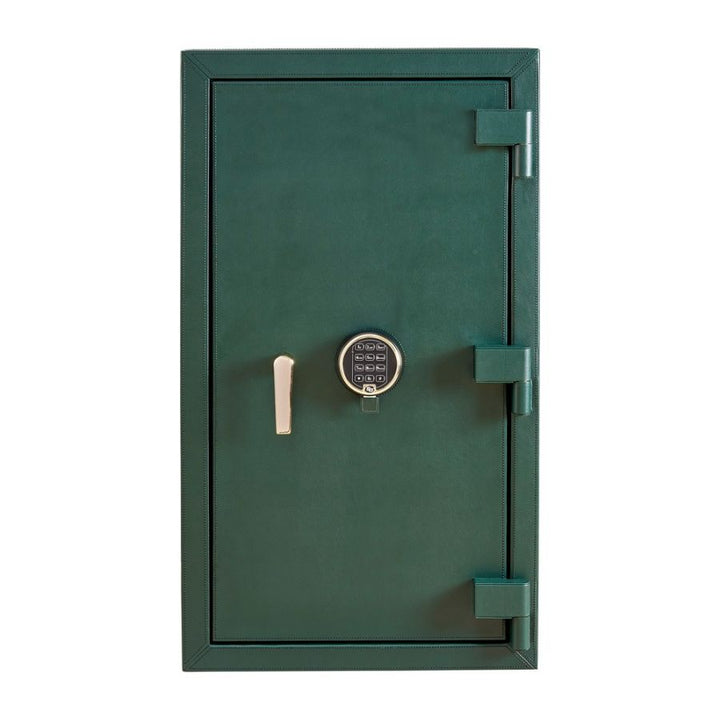 WOLF Athos 16 Piece Watch Winder and Jewellery Safe Green