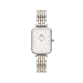 Daniel Wellington Quadro Lumine 20x26 5-Link Gold & Silver White Watch