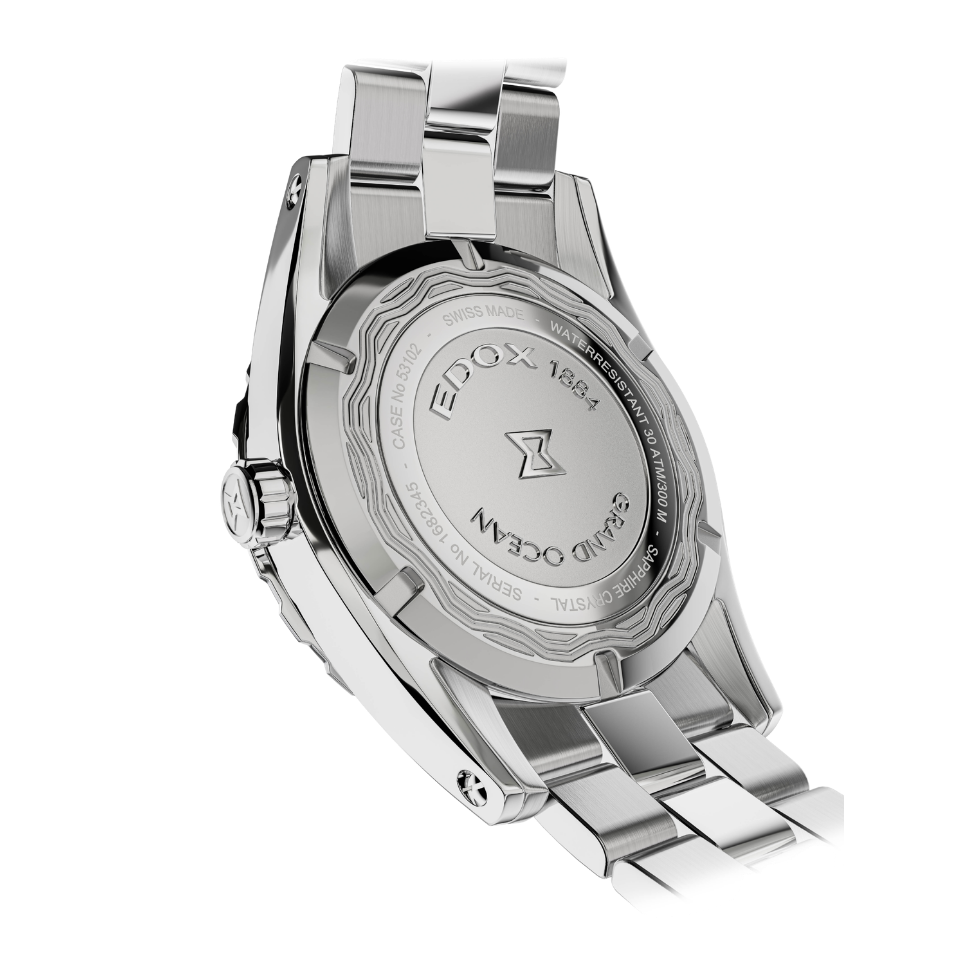 Edox Grand Ocean Blue Dial 42mm Watch