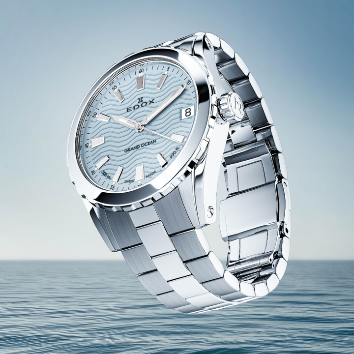 Edox Grand Ocean Blue Dial 33mm Watch