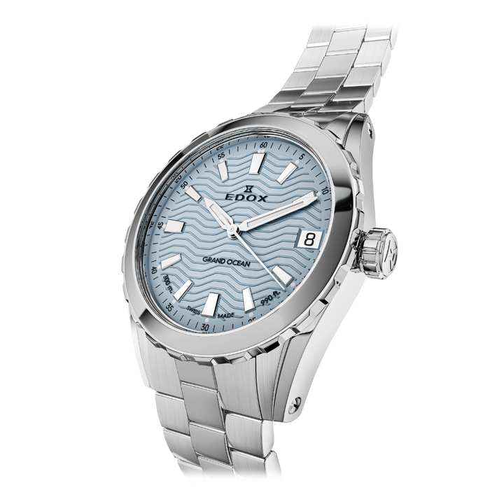Edox Grand Ocean Blue Dial 33mm Watch