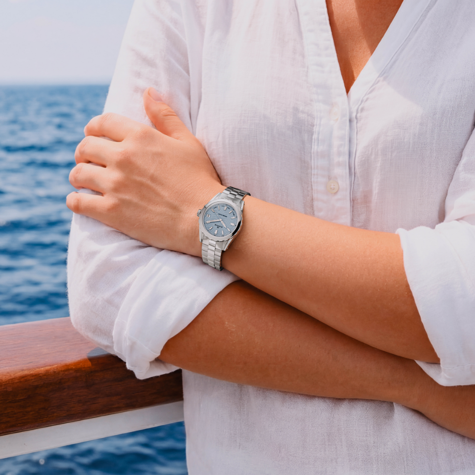 Edox Grand Ocean Blue Dial 33mm Watch