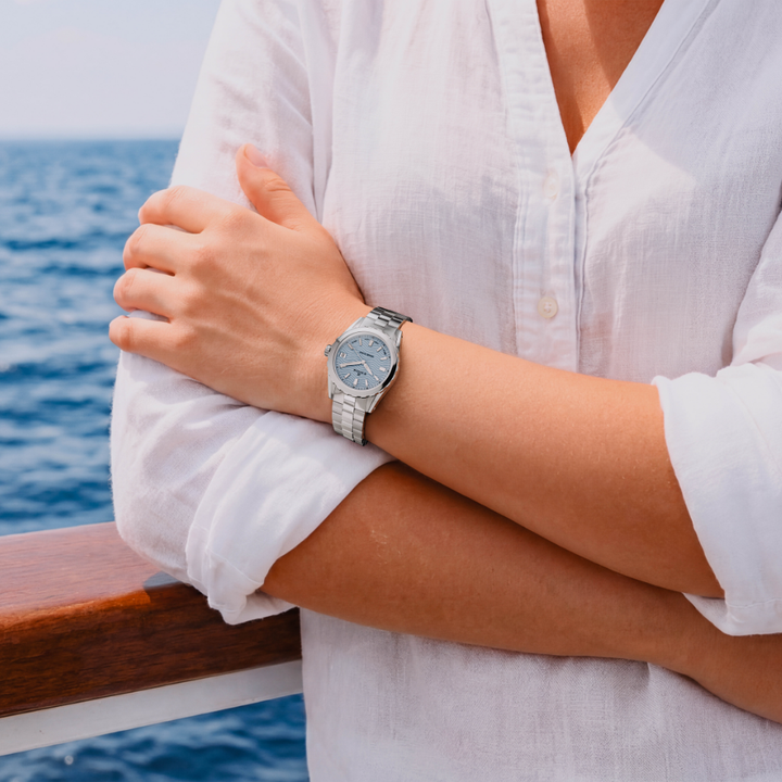 Edox Grand Ocean Blue Dial 33mm Watch