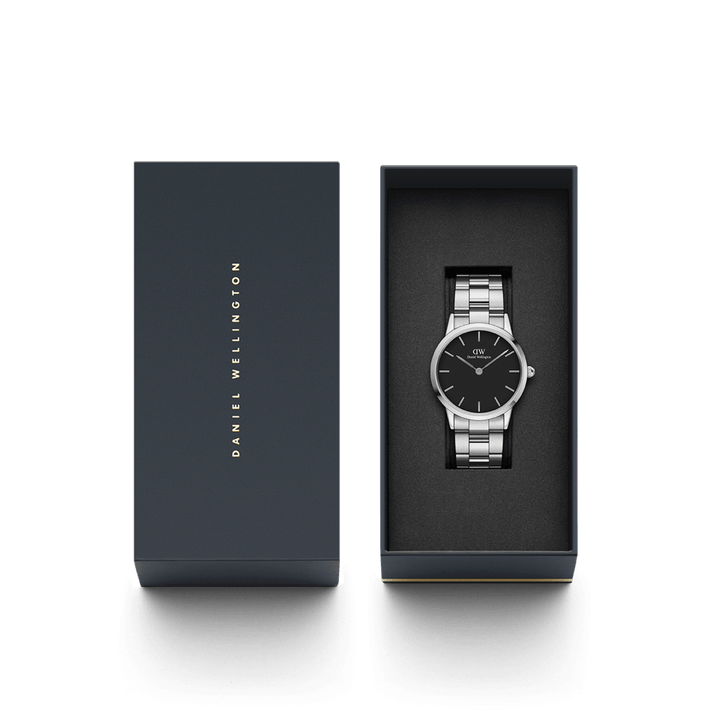 Daniel Wellington Iconic Link 40 Silver & Black Watch