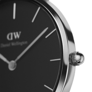 Daniel Wellington Petite 32 Ashfield Silver & Black Watch