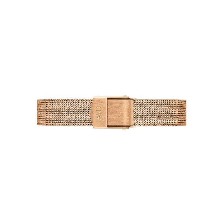 Quadro 20x26 Bezel Mesh White Mother of Pearl Rose Gold Watch