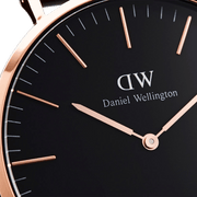 Daniel Wellington Classic 40 Cornwall Rose Gold & Black Watch