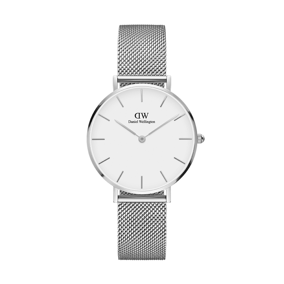 Petite 32 Silver & White Watch