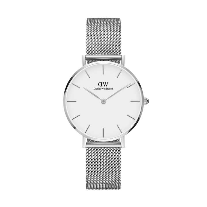 Petite 32 Silver & White Watch