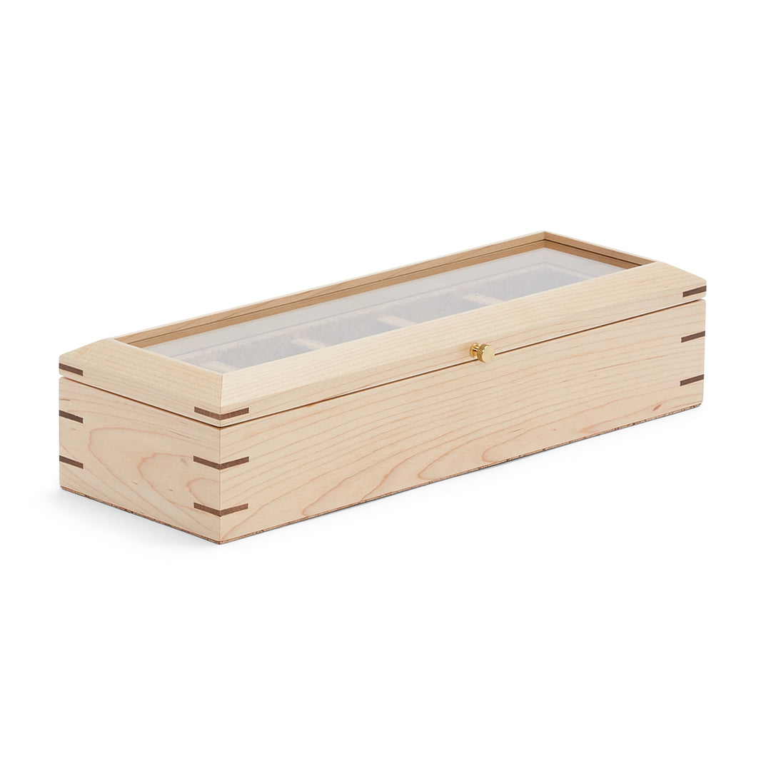 Wolf Analog Shift 5 Piece Watch Box Wood - image 2