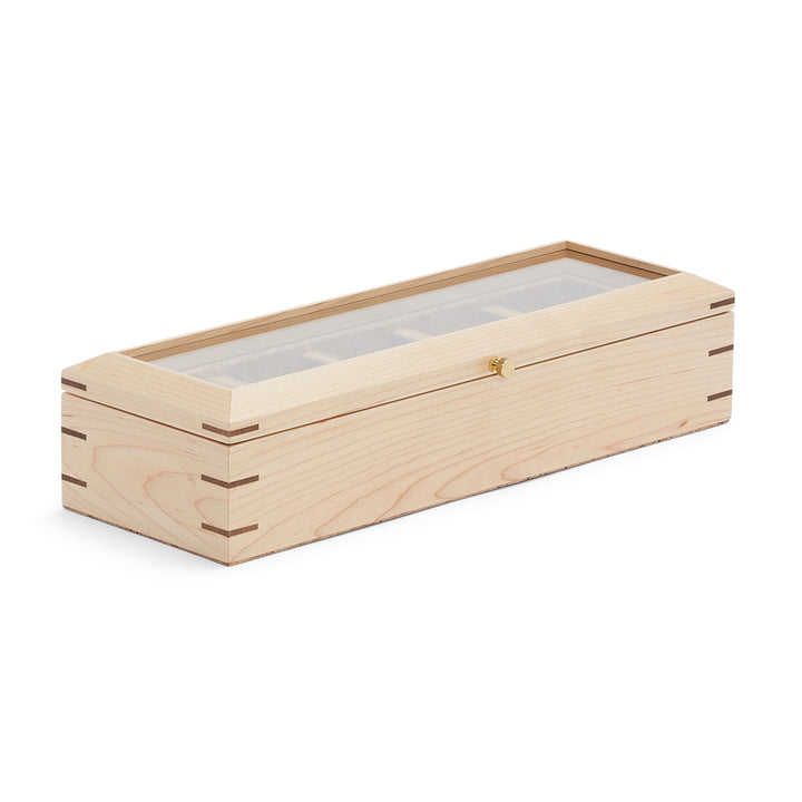 Wolf Analog Shift 5 Piece Watch Box Wood - image 2