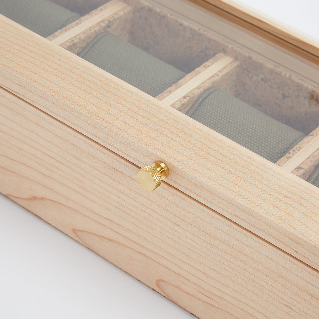 Wolf Analog Shift 5 Piece Watch Box Wood - image 6