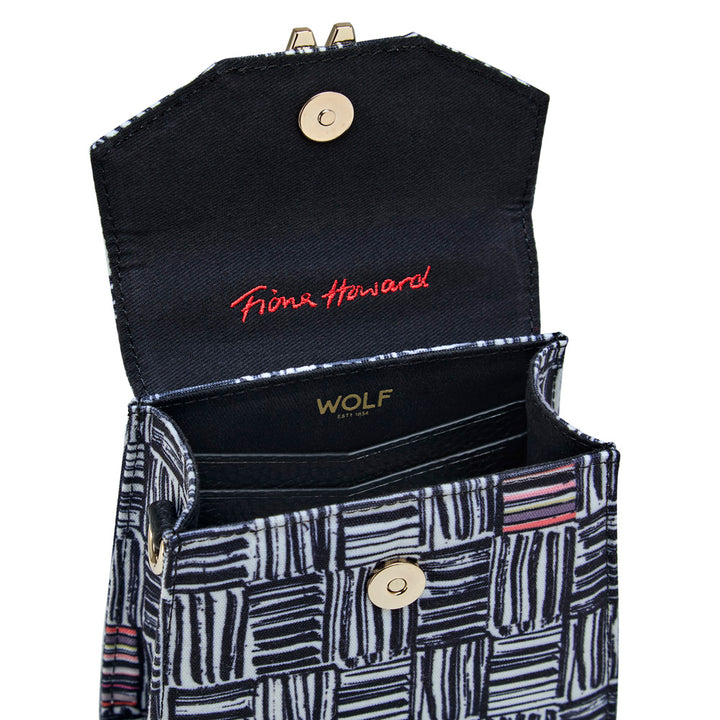 Wolf Evie Collection Small Bag with Electic Weave Print