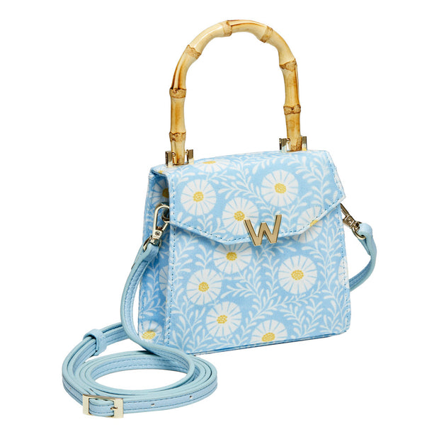 Wolf Evie Collection Small Bag with Sky Daisy Print