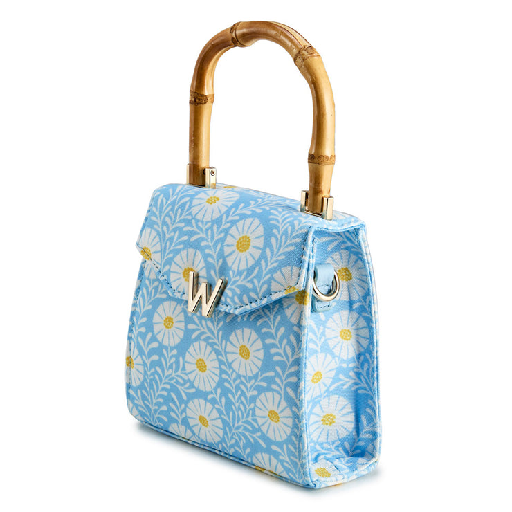 Wolf Evie Collection Small Bag with Sky Daisy Print