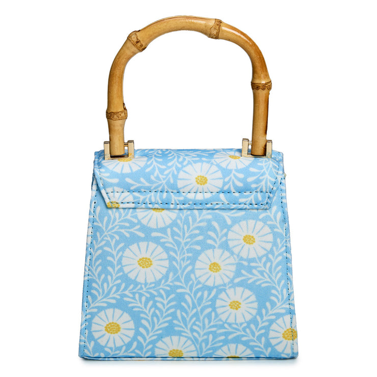 Wolf Evie Collection Small Bag with Sky Daisy Print