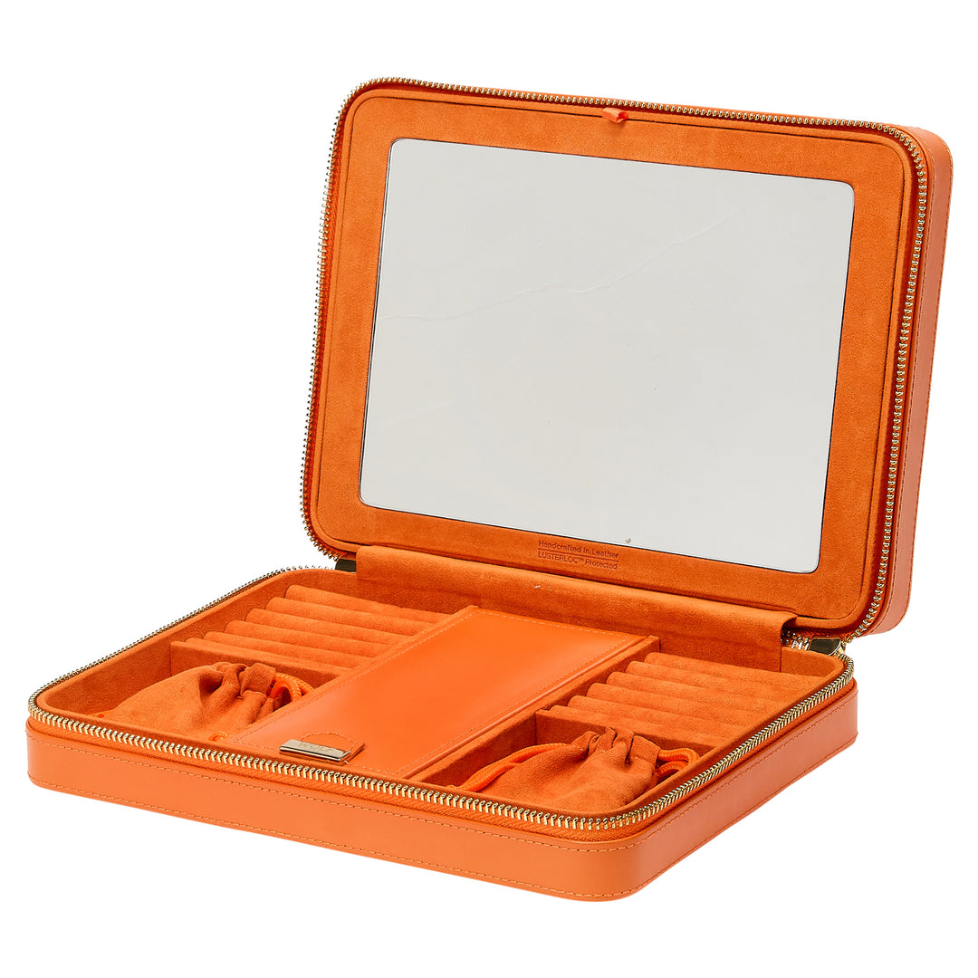 Wolf Maria Large Zip Case Tangerine