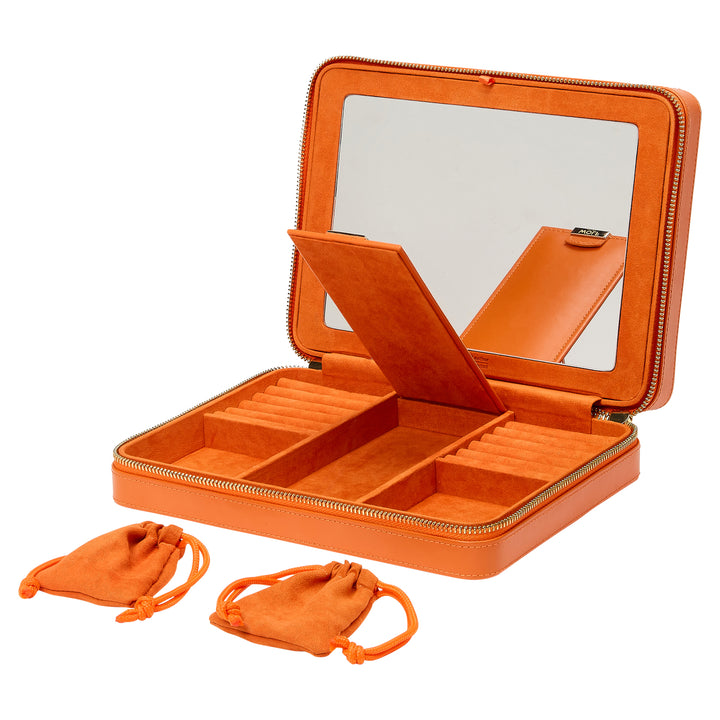 Wolf Maria Large Zip Case Tangerine