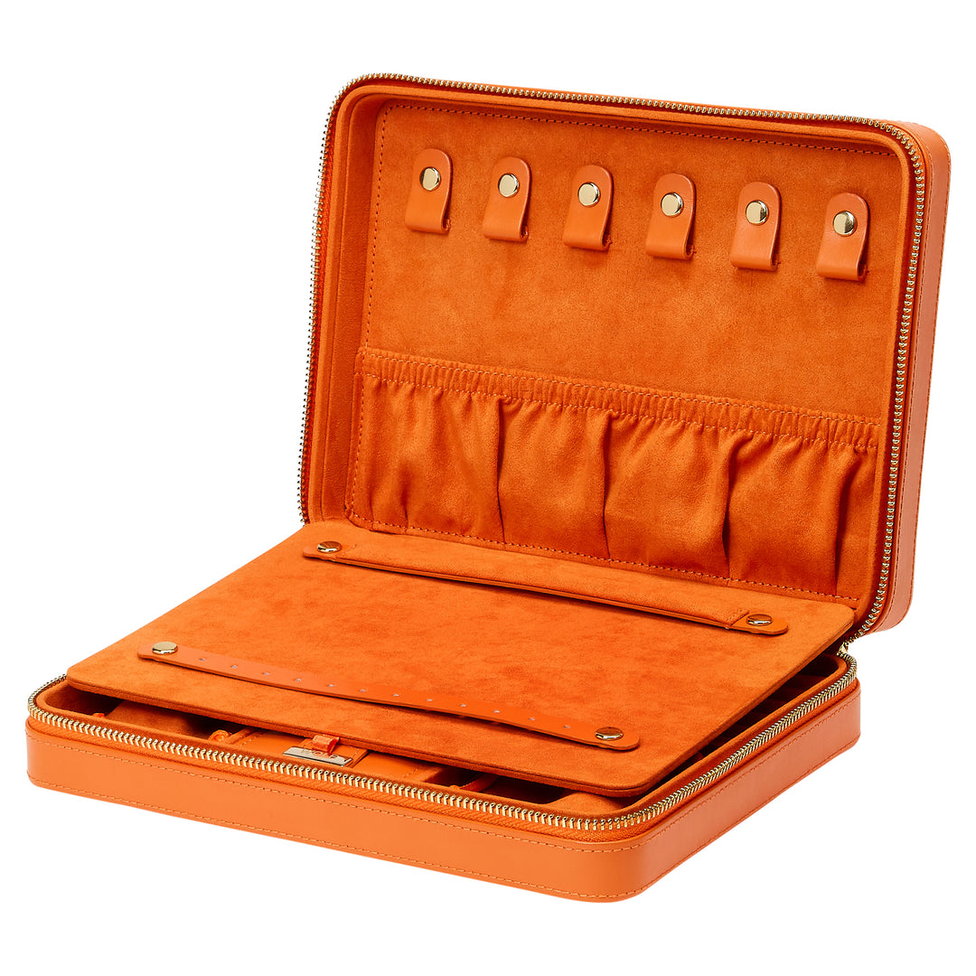 Wolf Maria Large Zip Case Tangerine