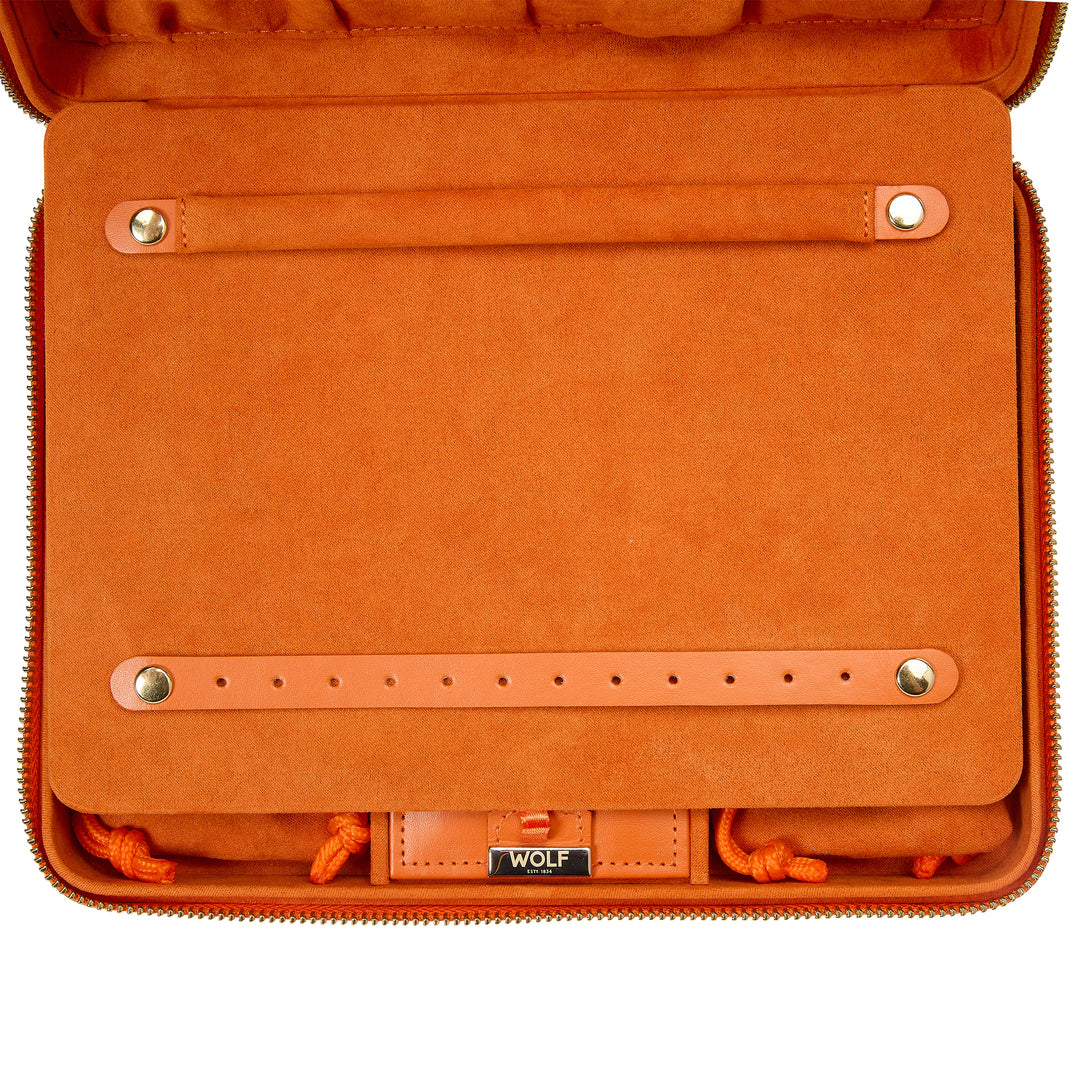Wolf Maria Large Zip Case Tangerine