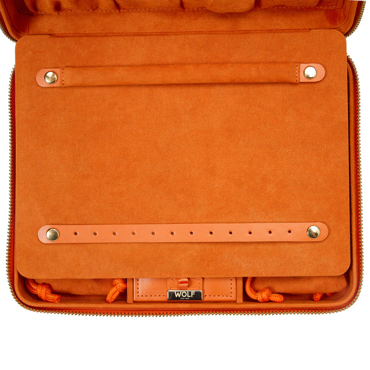 Wolf Maria Large Zip Case Tangerine