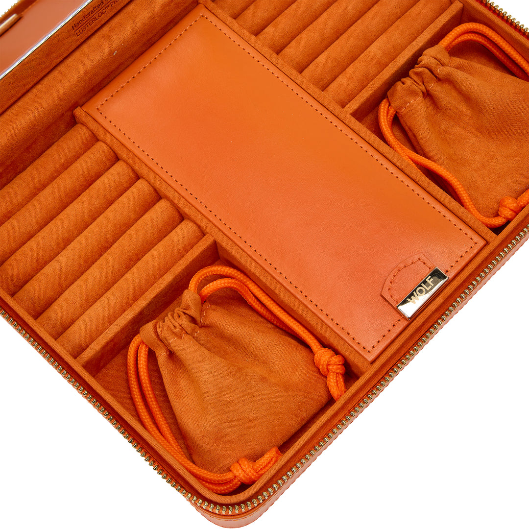 Wolf Maria Large Zip Case Tangerine