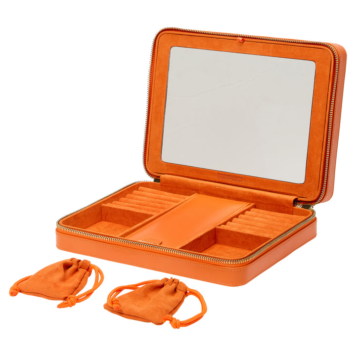 Wolf Maria Large Zip Case Tangerine
