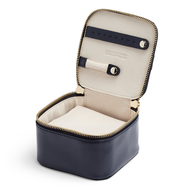 Wolf Maria Zip Jewellery Cube Navy